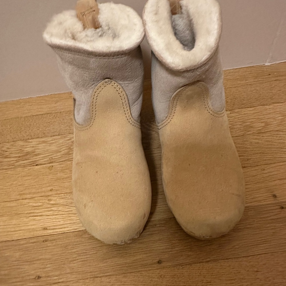 No. 6 Beige and Off-White Ankle Booties